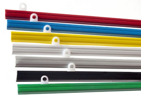 Farben und abmessungen der plakastäbe 7 farben für posterleisten und kalender verfügbar